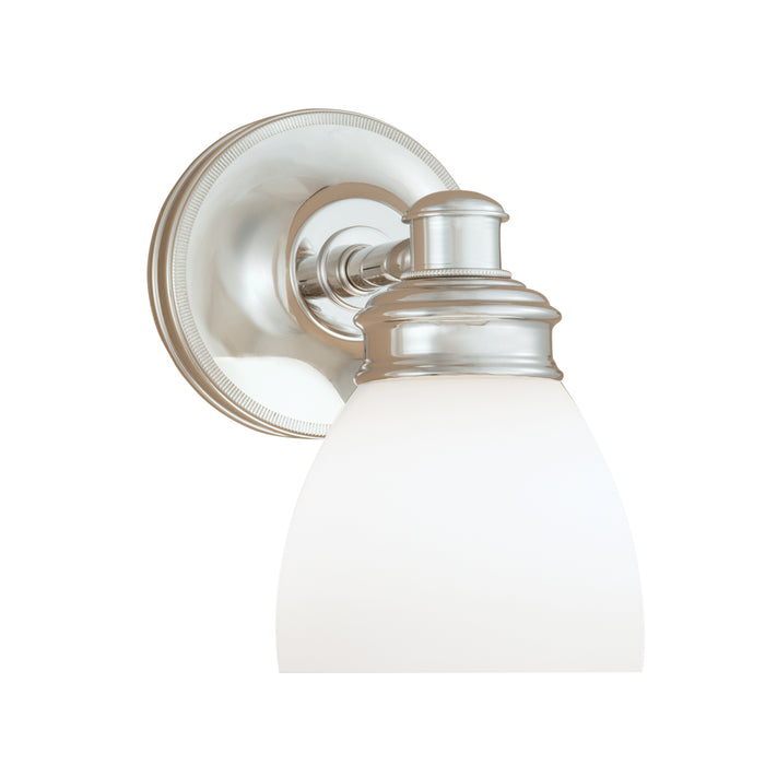 8791-CH-OP - Spencer 1-Light Sconce in Chrome with Opal Glass by Norwell Lighting