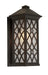 Weybridge One Light Outdoor Wall M in Black