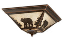 CC55714BBZ- Bozeman 14" Flush Mount in Burnished Bronze by Vaxcel