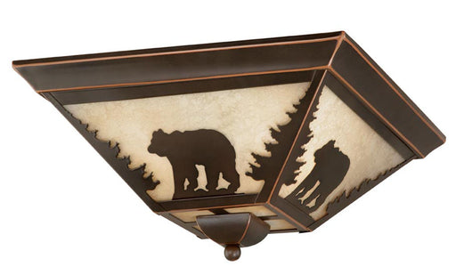 CC55714BBZ- Bozeman 14" Flush Mount in Burnished Bronze by Vaxcel