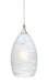 PD57111SN- Milano 4-1/2" Mini Pendant with Cocoon Glass in Satin Nickel by Vaxcel