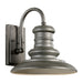 Redding Station One Light Outdoor Wall Lantern in Tarnished Silver