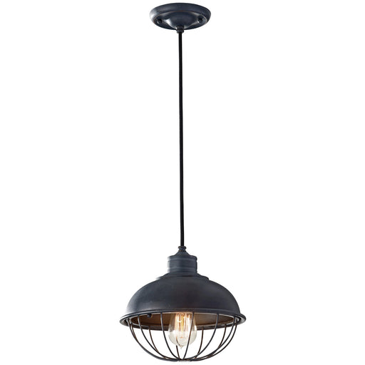 Urban Renewal One Light Pendant in Antique Forged Iron