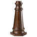 Outdoor Post Base Postbase in Heritage Bronze