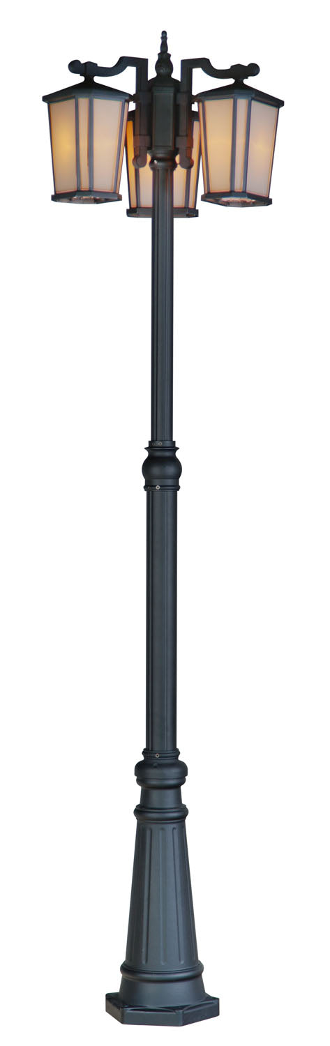 AC8779BK- Hampton Outdoor Post in Black by Artcraft