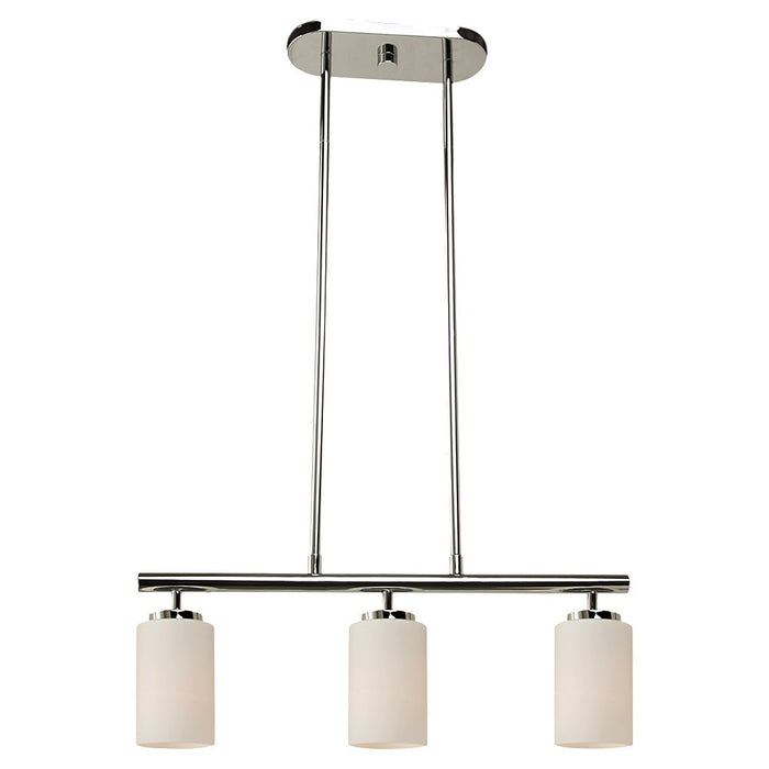 Oslo Three Light Island Pendant in Chrome