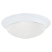 Nash One Light Flush Mount in White