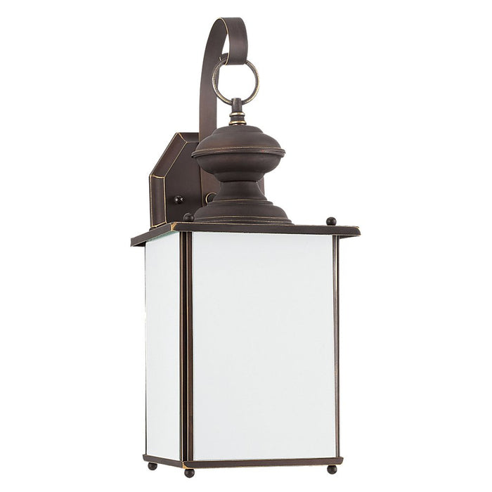 Jamestowne One Light Outdoor Wall Lantern in Antique Bronze