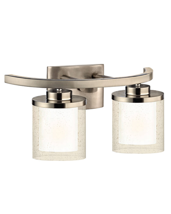 3952-09- Horizon 2-Light Bath Fixture in Satin Nickel by Dolan Designs