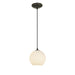 28085-1C-ORB/WHTLN - Japanese Lantern 1-Light Pendant in Oil Rubbed Bronze by Access Lighting