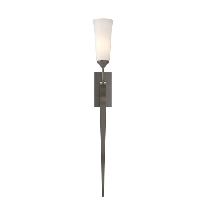 Sweeping Taper ADA Sconce in Dark Smoke - 204529-SKT-07-GG0350 by Hubbardton Forge