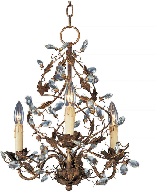 2850EG - Elegante 3-Light Chandelier in Etruscan Gold by Maxim Lighting