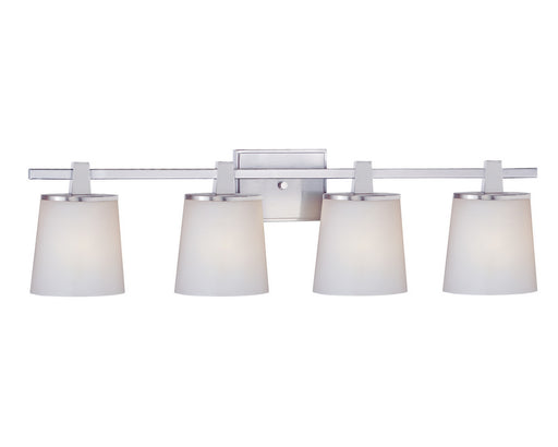 3784-09- Ellipse 4-Light Bath Fixture in Satin Nickel with Satin White Glass by Dolan Designs