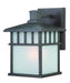 9115-34- Barton Outdoor 1-Light Wall Sconce in Olde World Iron with White Frosted Linen by Dolan Designs