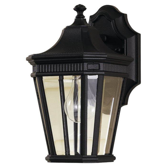 Cotswold Lane One Light Outdoor Wall Lantern in Black