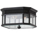 Cotswold Lane Two Light Outdoor Fixture in Black