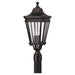 Cotswold Lane Three Light Outdoor Fixture in Grecian Bronze