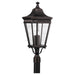 Cotswold Lane Three Light Outdoor Fixture in Grecian Bronze