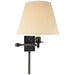 Gene One Light Swing Arm Wall Lamp in Gun Metal