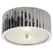 Frank Two Light Flush Mount in Polished Nickel