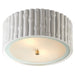 Frank Two Light Flush Mount in Plaster White