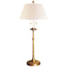 Dorchester Two Light Table Lamp in Antique-Burnished Brass