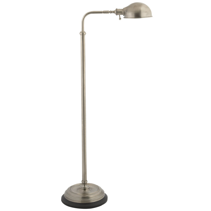 Apothecary One Light Floor Lamp in Antique Nickel