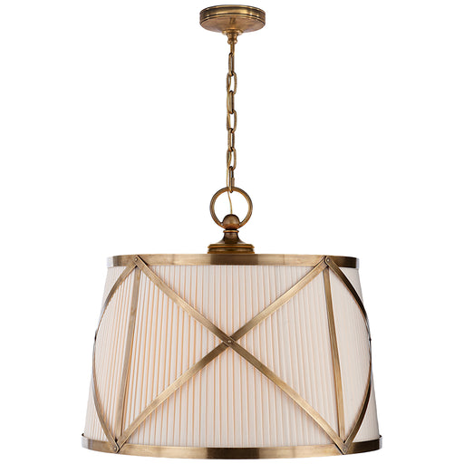 Grosvenor Pendant Three Light Pendant in Antique-Burnished Brass