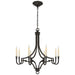 Mykonos Eight Light Chandelier in Aged Iron