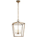 Darlana Four Light Lantern in Gilded Iron