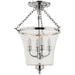 sussex4 Four Light Semi-Flush Mount in Polished Nickel