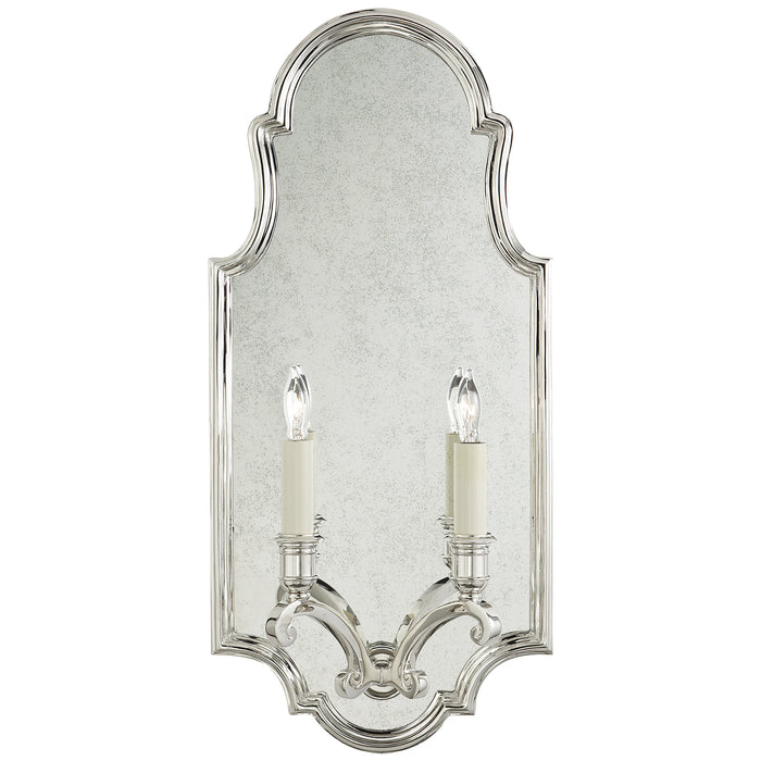 sussex5 Two Light Wall Sconce in Polished Nickel