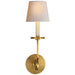 Symmetric Twist One Light Wall Sconce in Antique-Burnished Brass