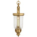 Georgian Hurricane Sconce One Light Wall Sconce in Antique-Burnished Brass