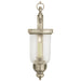 Georgian Hurricane Sconce One Light Wall Sconce in Antique Nickel