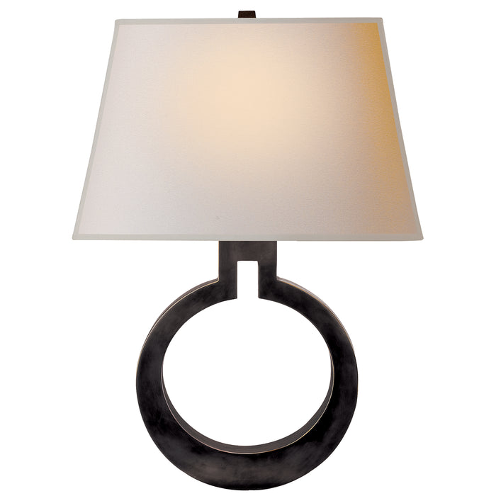 Ring One Light Wall Sconce in Bronze