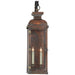 Suffork Two Light Wall Lantern in Natural Copper