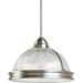 Pratt Street Prismatic Two Light Pendant in Brushed Nickel