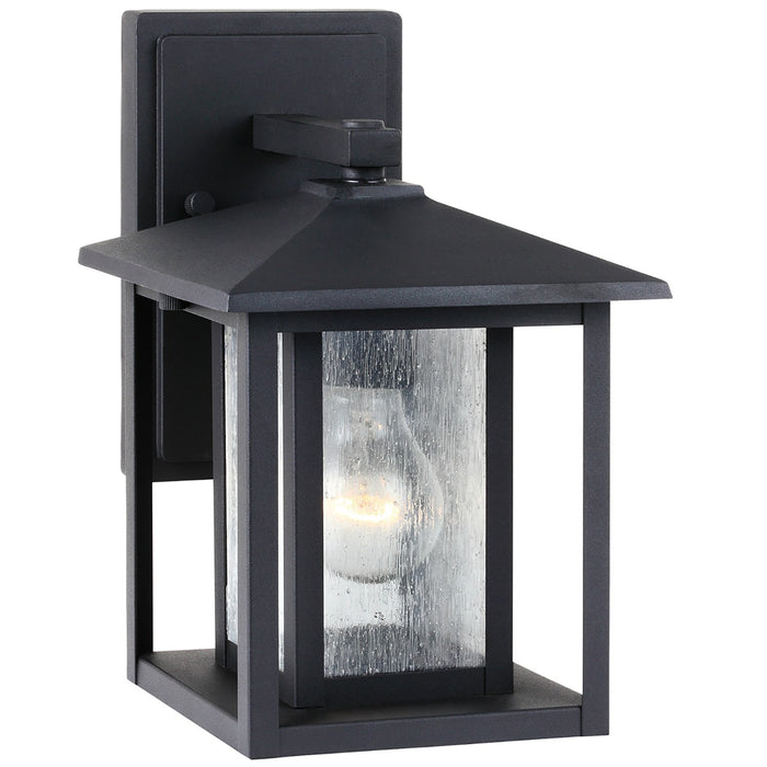 Hunnington One Light Outdoor Wall Lantern in Black