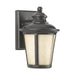 Cape May One Light Outdoor Wall Lantern in Burled Iron