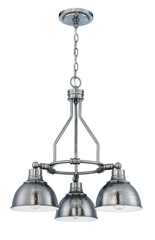 35923-AN- Timarron 3-Light Down Chandelier in Antique Nickel by Craftmade