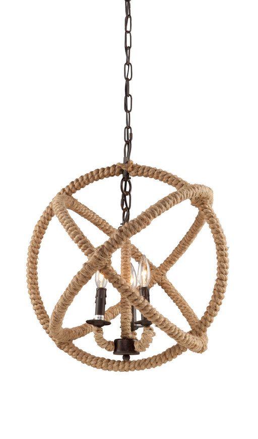 CL274- Danbury Chandelier in Bronze by Artcraft