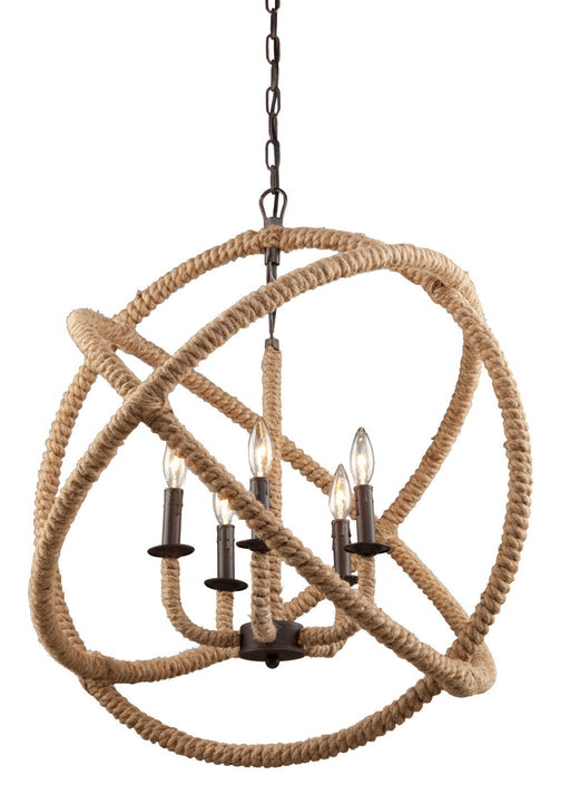 CL275- Danbury Chandelier in Bronze by Artcraft