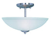 10042FTSN - Logan 2-Light Semi-Flush Mount in Satin Nickel with Frosted Glass by Maxim Lighting