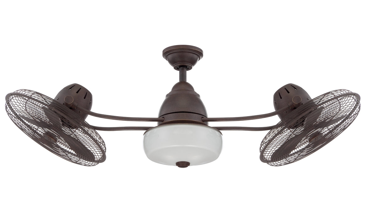 BW248AG6- Bellows II 2-Light Outdoor Ceiling Fans in Aged Bronze Textured by Craftmade