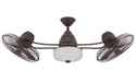 BW248AG6- Bellows II 2-Light Outdoor Ceiling Fans in Aged Bronze Textured by Craftmade