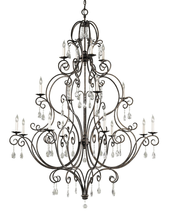 Chateau 16 Light Chandelier in Mocha Bronze