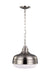 Cadence Two Light Pendant in Polished Nickel / Brushed Steel