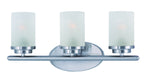 10213FTSN - Corona 3-Light Bath Sconce in Satin Nickel by Maxim Lighting