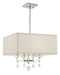 8105-PN- Paxton 4-Light Chandelier in Polished Nickel with Clear Glass Balls Crystal by Crystorama